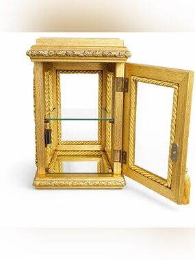 Vintage Italian Gilt Tower Vitrine – Horchow Import